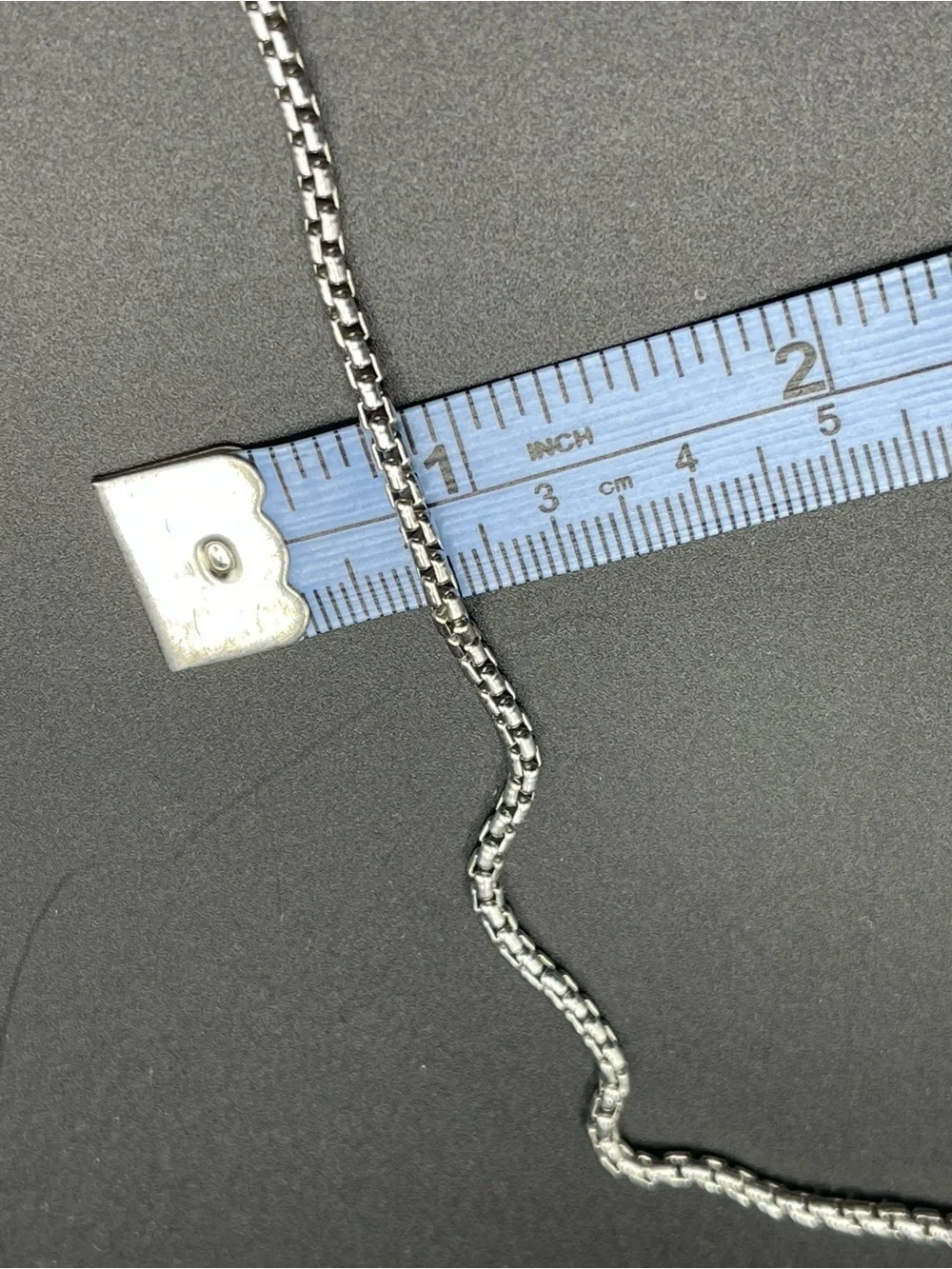 EFFY 925 Sterling Silver Box Link Chain Necklace 22” Italy Signed Tag